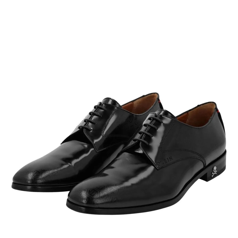 Philipp Plein Stiefel Schnürer Monogram schwarz