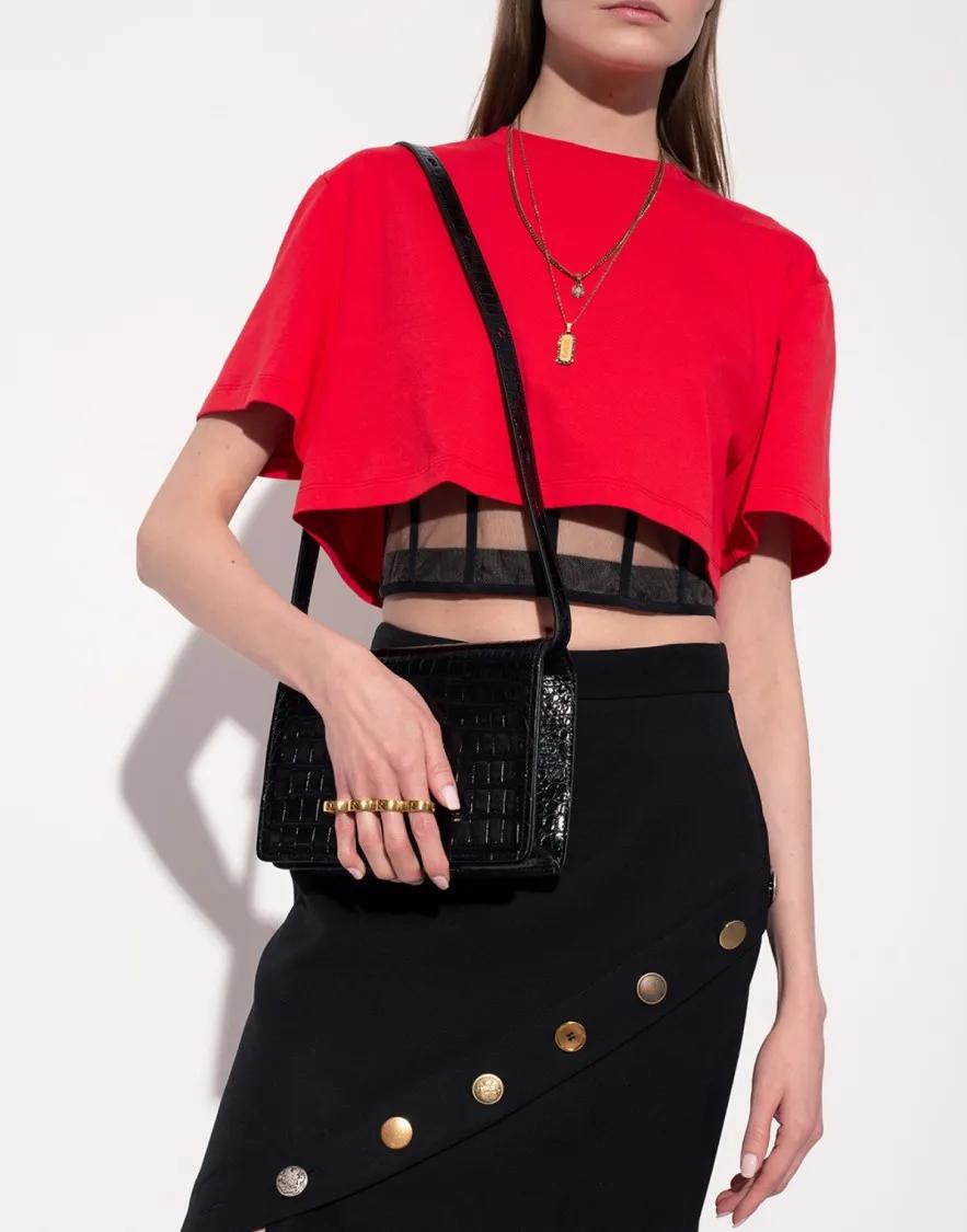 Thumbnail - Alexander McQueen Hobo Bags - The Four Ring Crossbody Bag - Gr. unisize - in Schwarz - für Damen