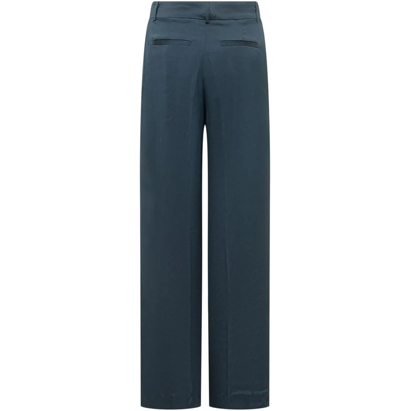 MICHAEL Michael Kors Hose Pantaloni A Gamba Larga In Raso blau(Image 2)