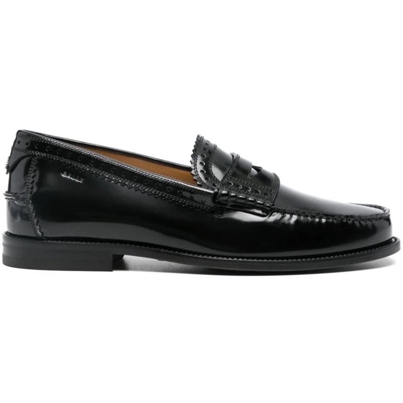Bally Loafer Flat Shoes Black schwarz