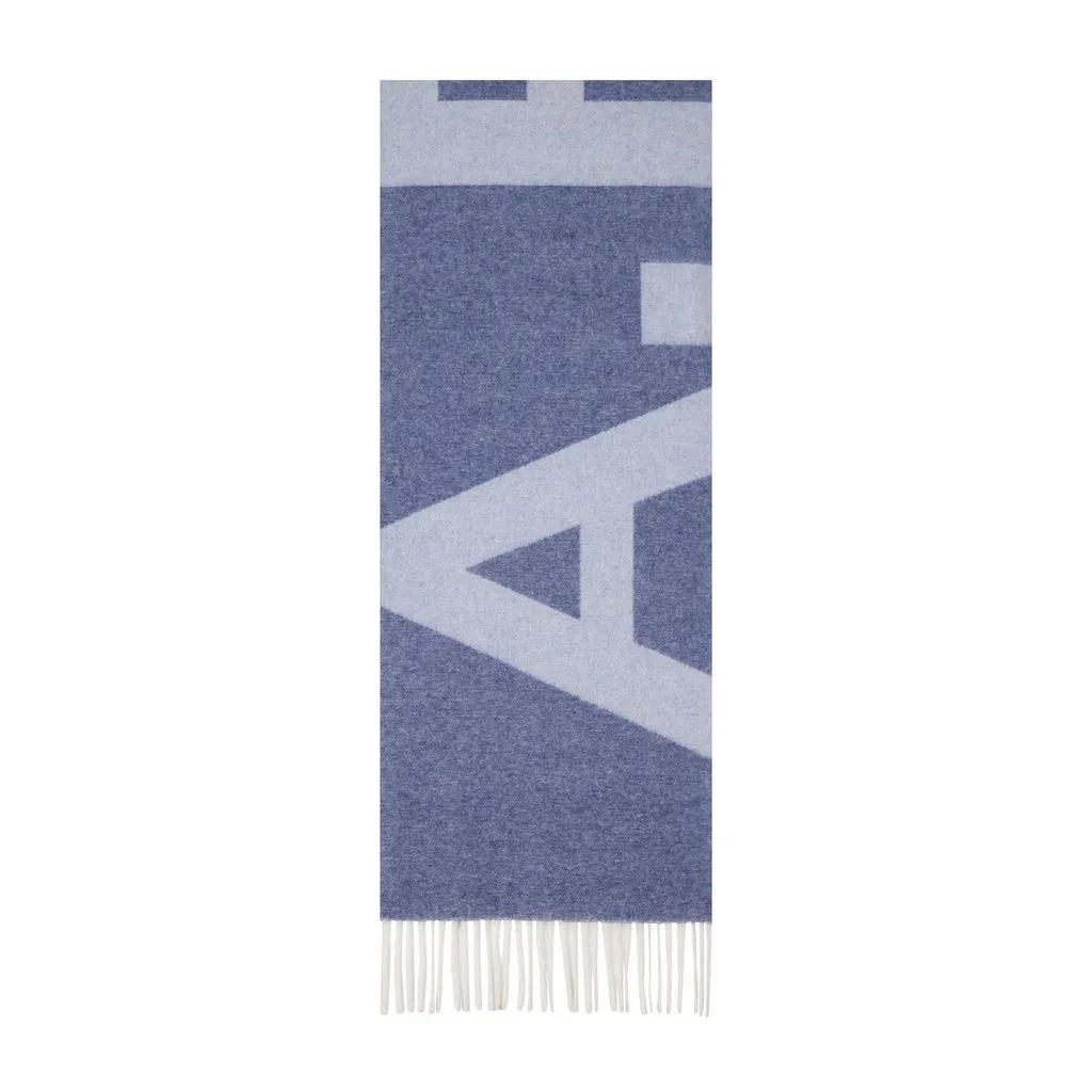 A.P.C. Tücher & Schals - Wollschal mit großem Logo - Gr. unisize - in Blau - für Damen