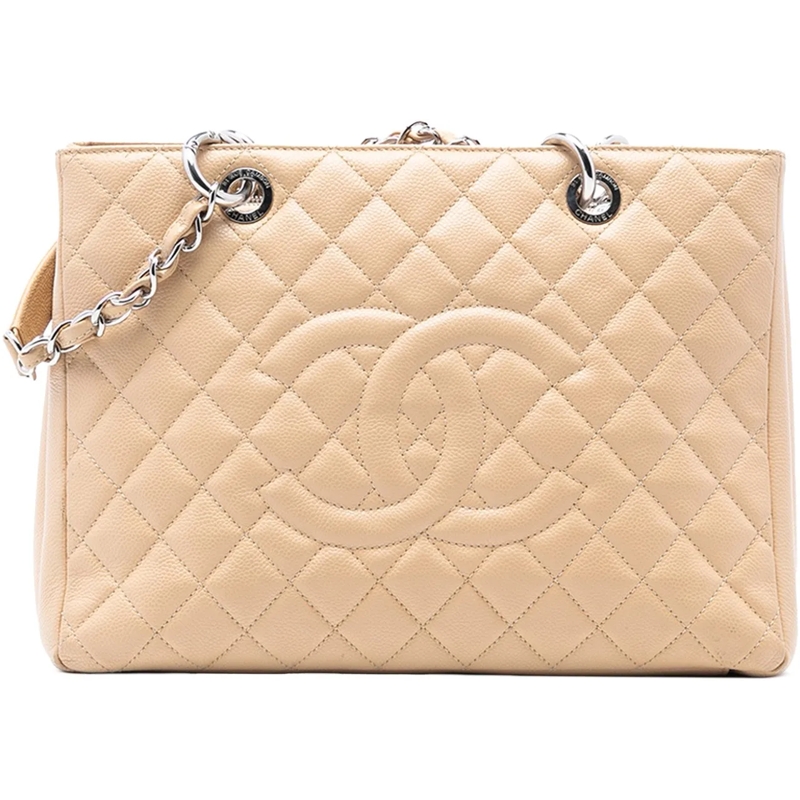 Chanel Shopper Caviar Grand Shopping Tote braun