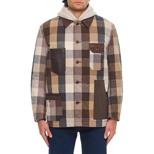 Junya Watanabe Übergangsjacke Checked Shirt Jacket Multicolor