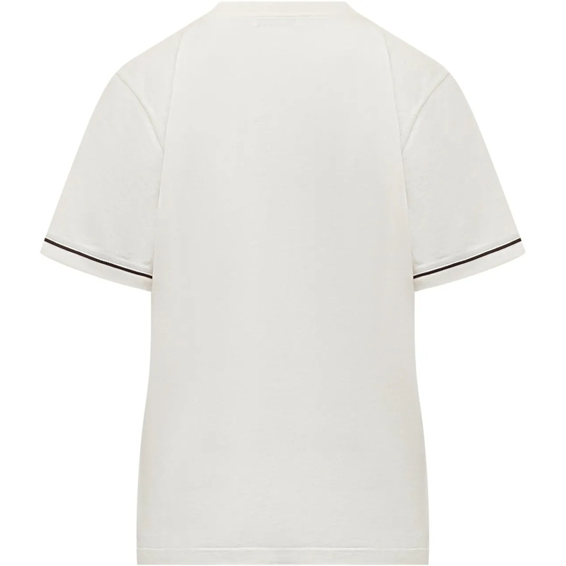 Salvatore Ferragamo T-shirt T-shirt con Taschino e Dettagli a Contrasto weiß(Image 2)
