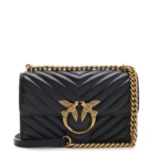 Pinko Crossbody Bag Love One Mini Dc Nero-Antique Gold