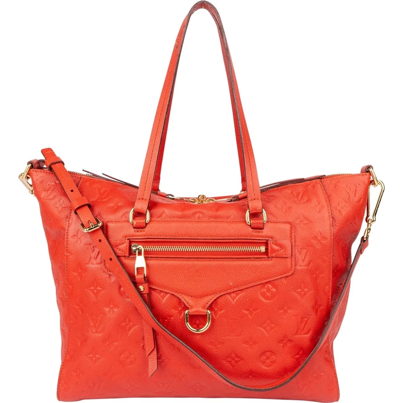 Louis Vuitton Tote Louis Vuitton Red Leather Empreinte Monogram Lumin rot