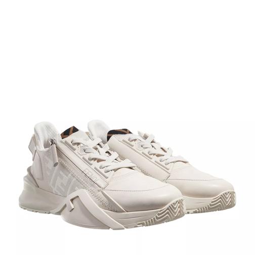 Fendi Low Top Sneaker Of Leather  White scarpa da ginnastica bassa