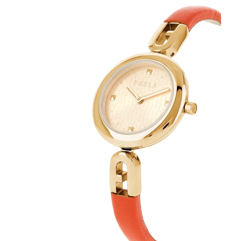 Furla Quarzuhr Analoge Uhr Furla Bangle Leather orange(Image 3)
