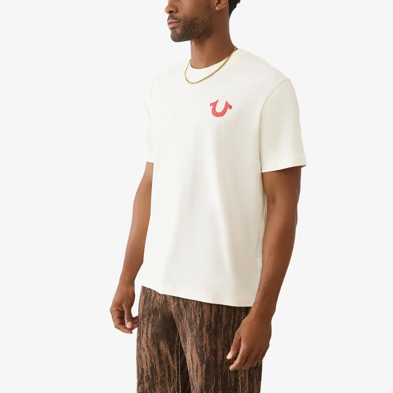 True Religion T-Shirt T-Shirt NUMBER winterweiß(Image 3)