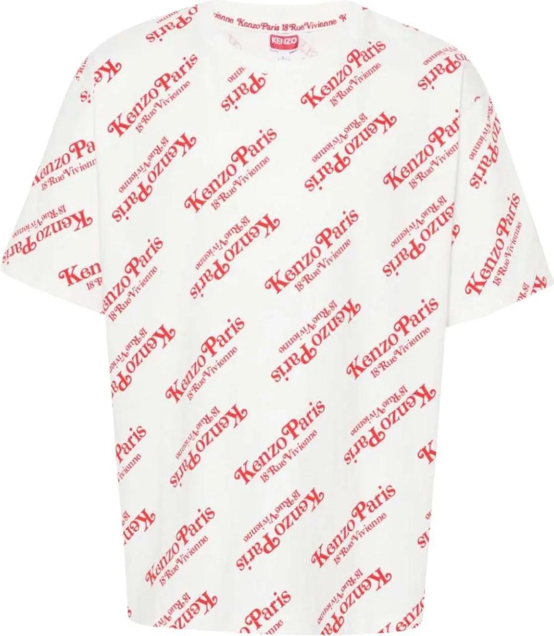 Thumbnail - Kenzo - By Verdy Allover Logo Oversize T-shirt - Größe L - weiß