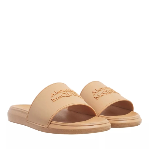 Alexander McQueen Slide Sandals Light Tan Slide