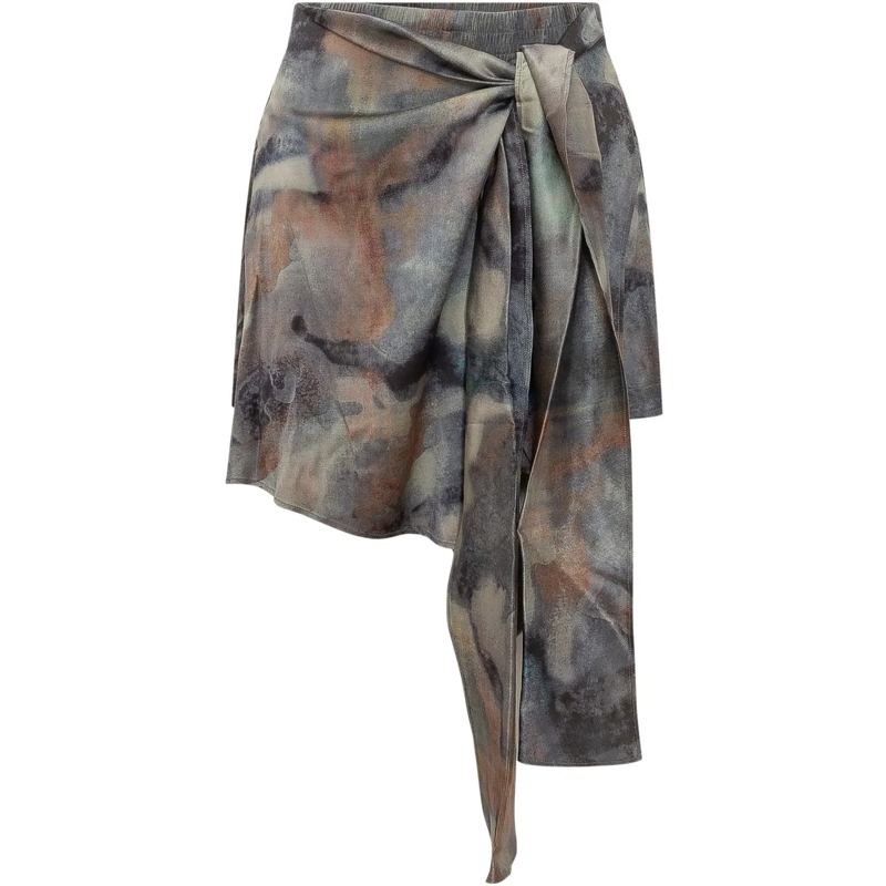 Diesel Minijupe Gonna Talia con Pannello Drappeggiato mehrfarbig