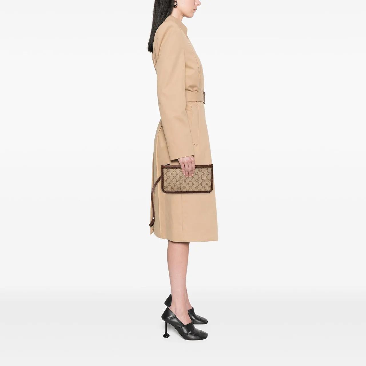 Thumbnail - Gucci Kosmetiktaschen - GG Canvas Wristlet Pouch - Gr. unisize - in Braun - für Damen