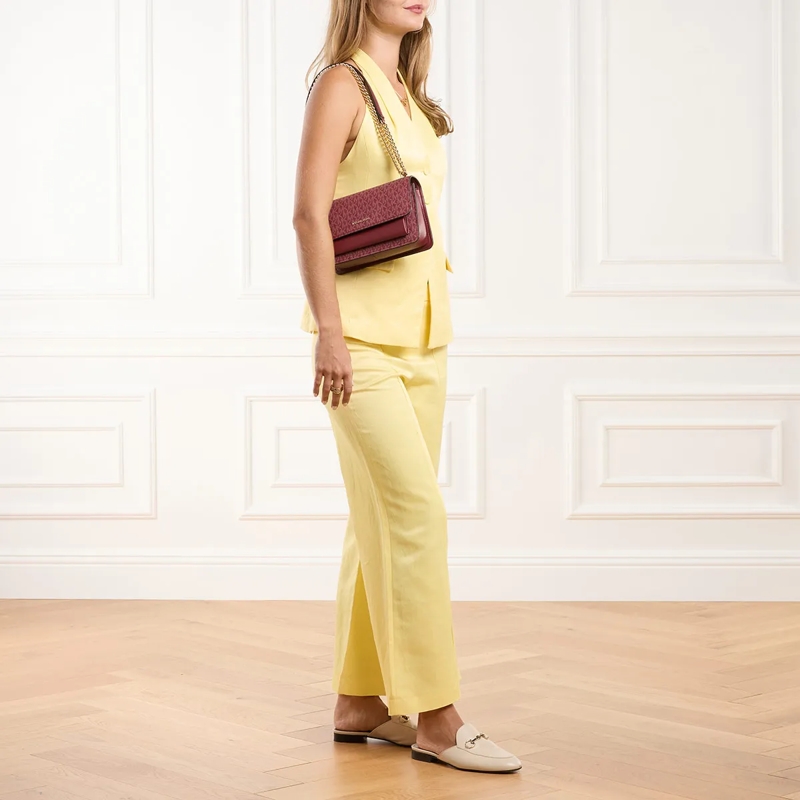 MICHAEL Michael Kors Crossbody Bag Claire Lg Shoulder Mulberry(Image 4)