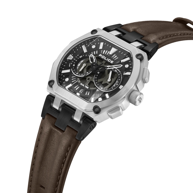 Police Automatikuhr Quarzuhr Shield silber(Image 2)