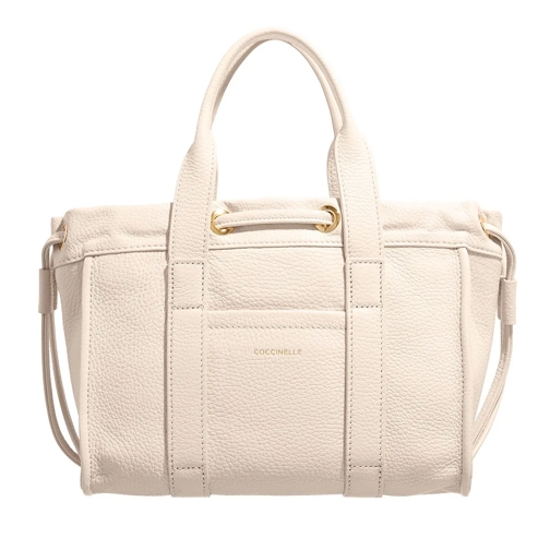 Coccinelle Coccinelle2Day Signature Lambskin White Tote