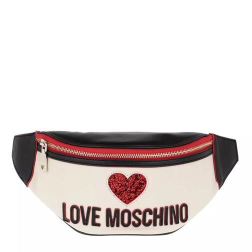 Love Moschino Back To School Belt Bag Black/Ivory Cross body-väskor