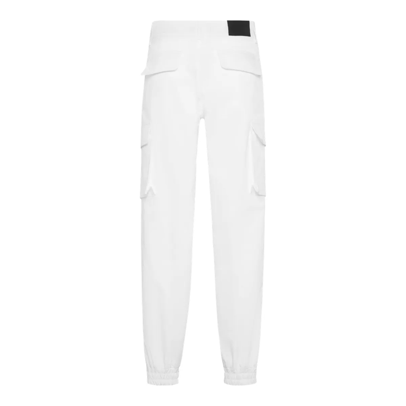 Philipp Plein Cargohose Lange Hose Cargo-Passform weiss(Image 3)