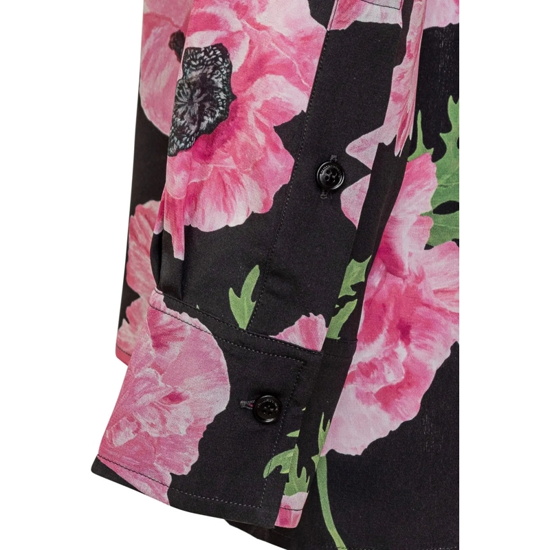Stella McCartney Chemisier Camicia con Stampa schwarz(Image 4)