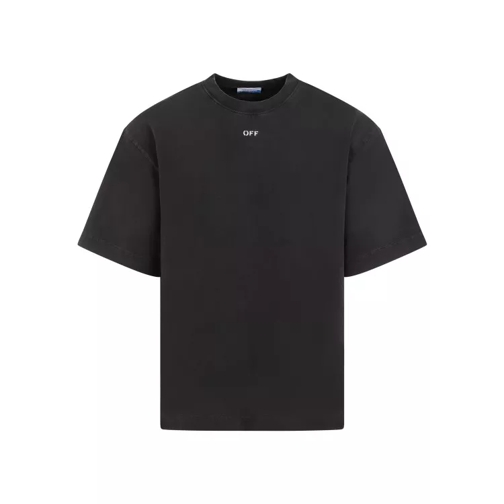 Off-White Black Cotton Matthew Skate T-Shirt Black 