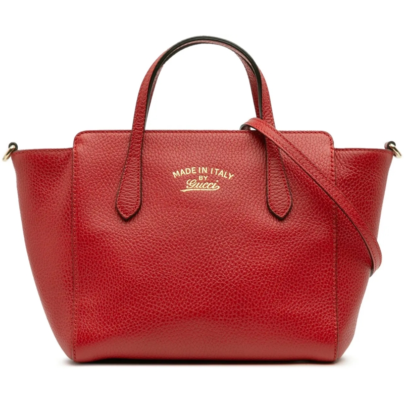 Gucci Sac à bandoulière Mini Leather Swing Satchel rot