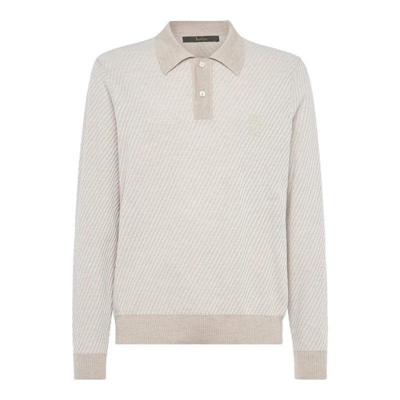 BILLIONAIRE  Rundhalspullover Crest beige