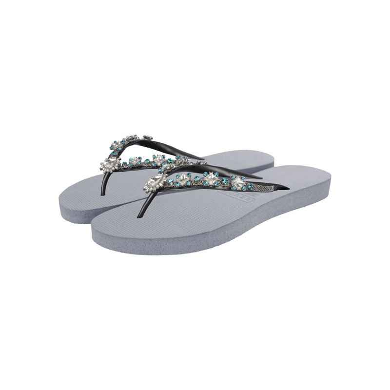 UZURII Flip Flops Zehentrenner Dolce Chrystal silber(Image 3)