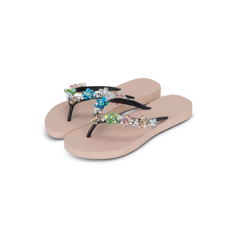 UZURII Flip Flops Zehentrenner Precious Colorful Bloom beige(Image 3)