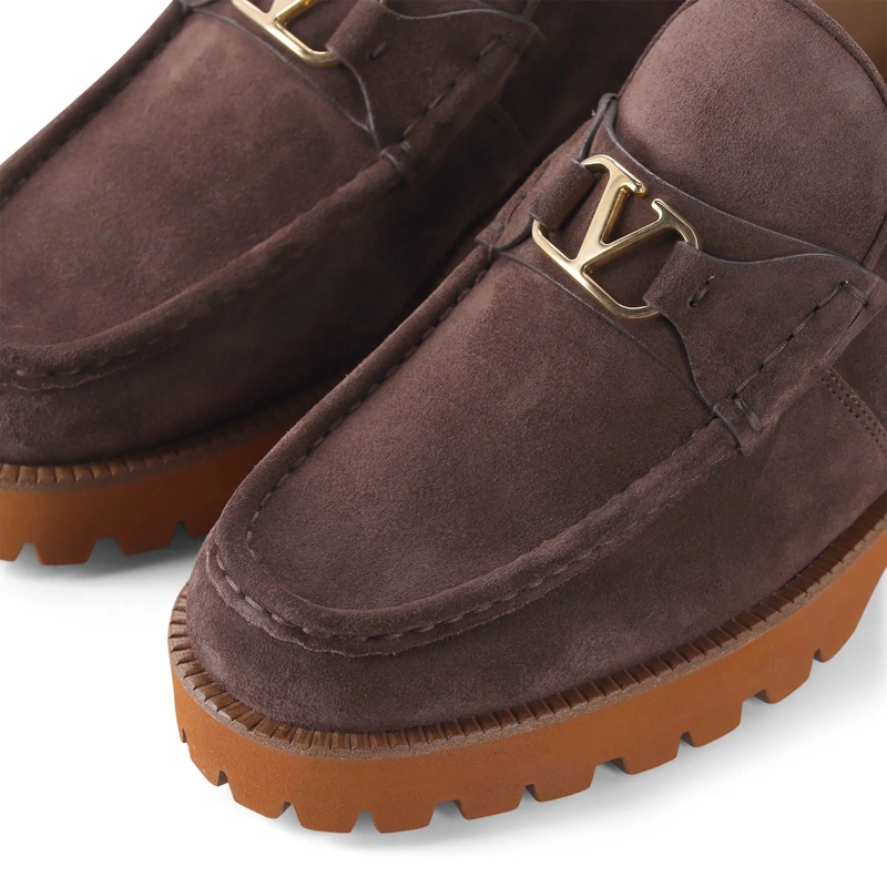 Valentino Garavani Bottines Loafer aus Leder braun(Image 3)