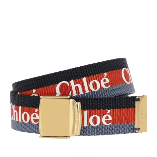 Chloé Logo Bracelet Vinyl Blue Braccialetti