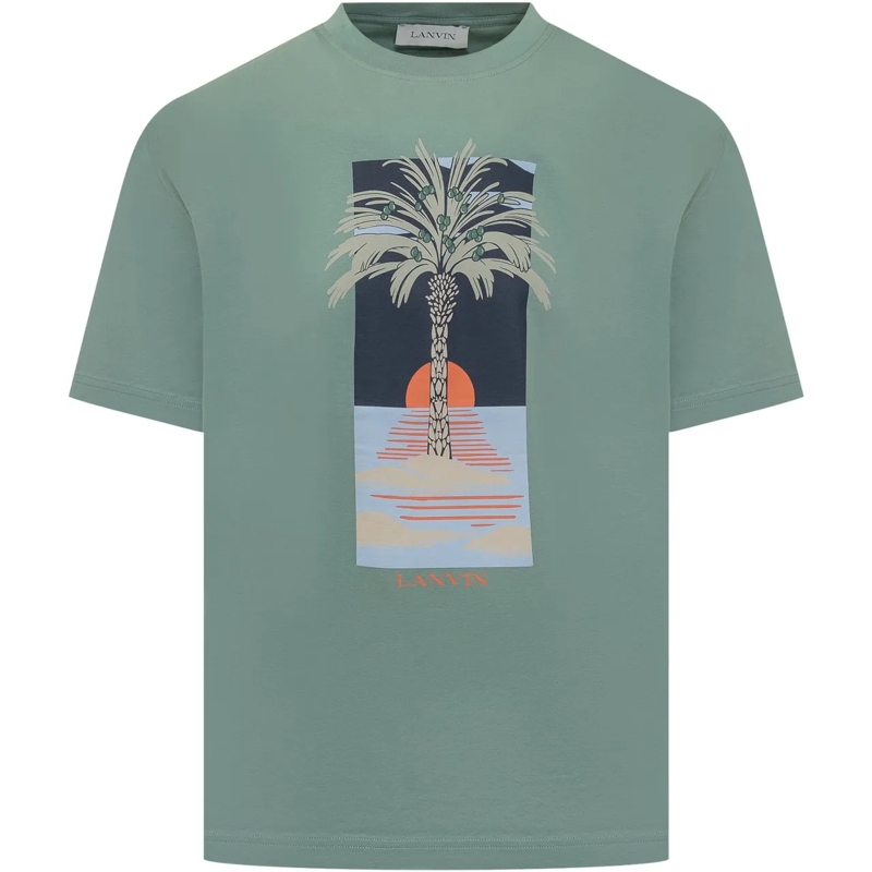 Lanvin T-Shirt T-Shirts And Polos Green Grey grün