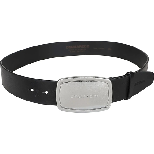 Dsquared2 Gürtel Logo Plaque Belt Black schwarz