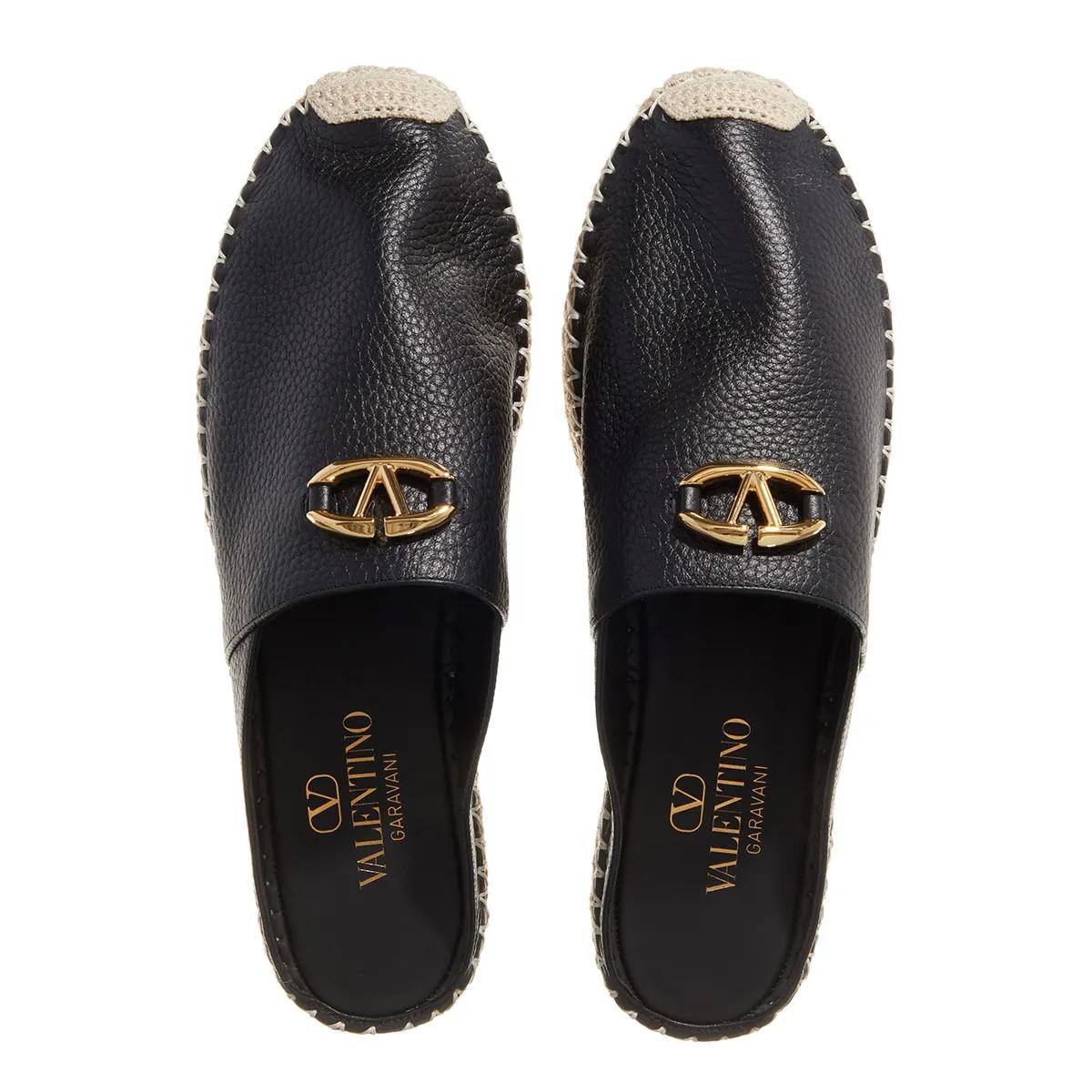 Valentino Garavani Slippers & Mules Mule Espadrillas VLogo Moon in zwart