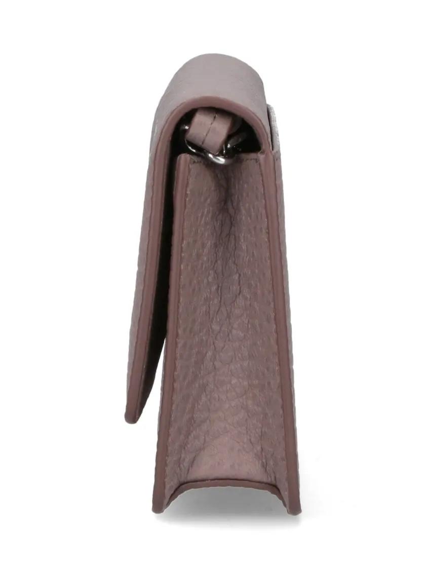 Thumbnail - Maison Margiela Portemonnaies - Four Stitches Wallet With Chain – Mauve Grey - Gr. unisize - in Beige - für Damen