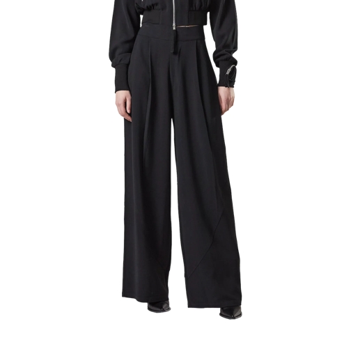 Thom Krom Pantalons Hose mit weitem Bein black black