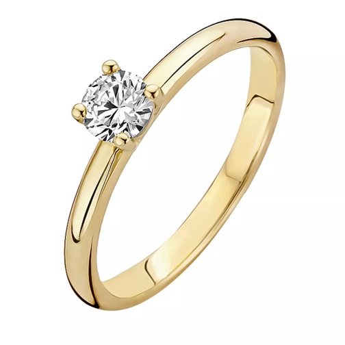 Blush Ring 1133YZI - Gold (14k) with Zirconia Yellow Gold Solitaire Ring