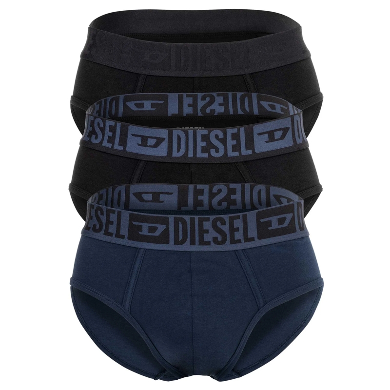 Diesel  DIESEL Herren Slips im praktischen 3er Pack. Basic schwarz