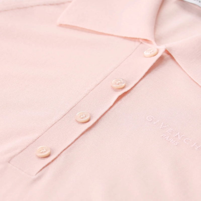 Givenchy Polohemd Poloshirt aus Wolle pink(Image 4)
