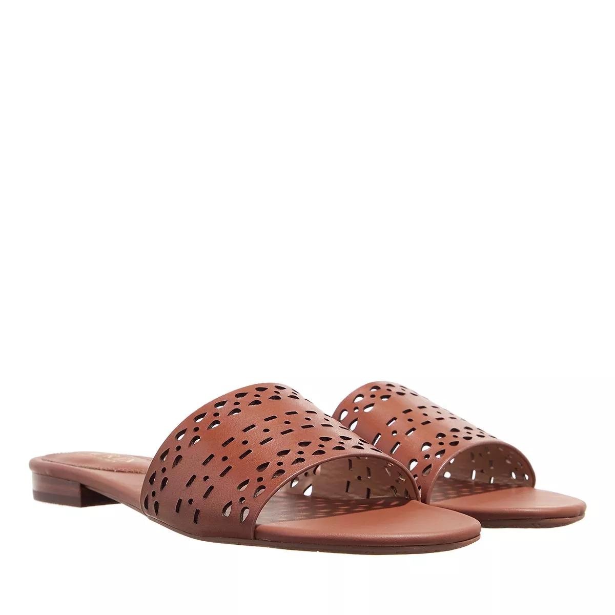 Tan hot sale slide sandals