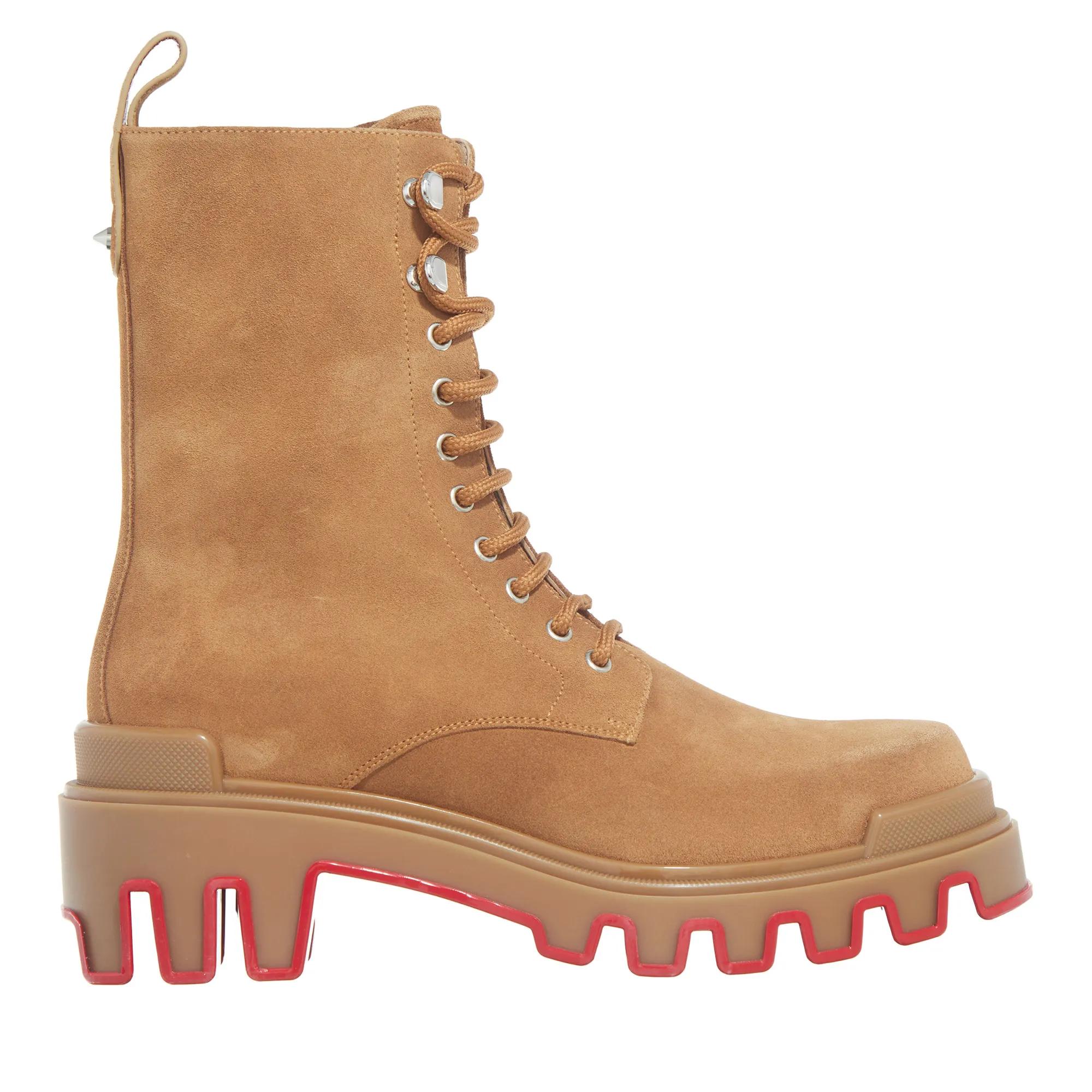 Christian Louboutin Enkellaarzen Lace-Up Ankle Booties in bruin