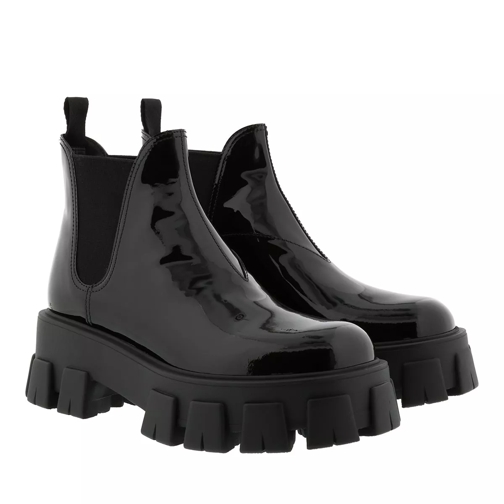 Prada Monolight Bootie Leather Nero Ankle Boot