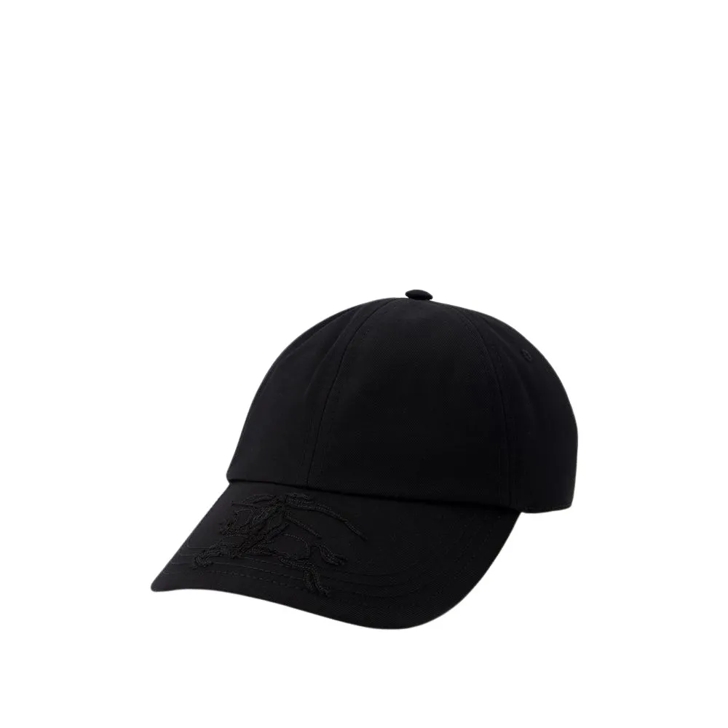 Black burberry cap on sale