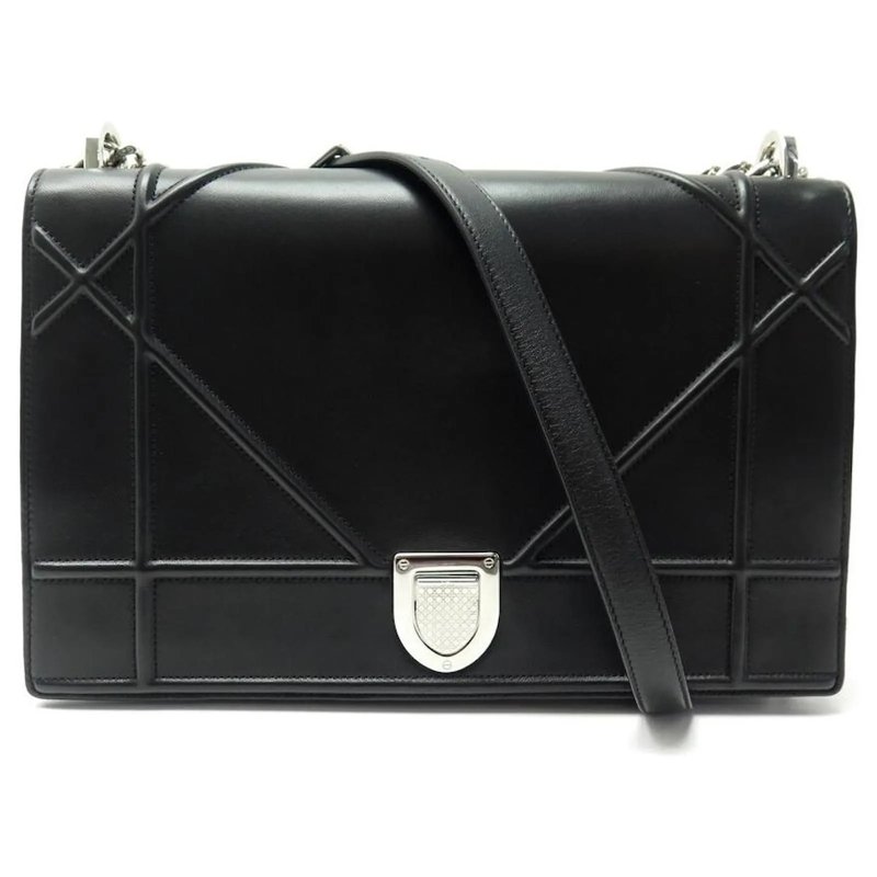 Christian Dior Crossbody Bag NEUE HANDTASCHE CHRISTIAN DIOR DIORAMA GROSSE SCHU schwarz