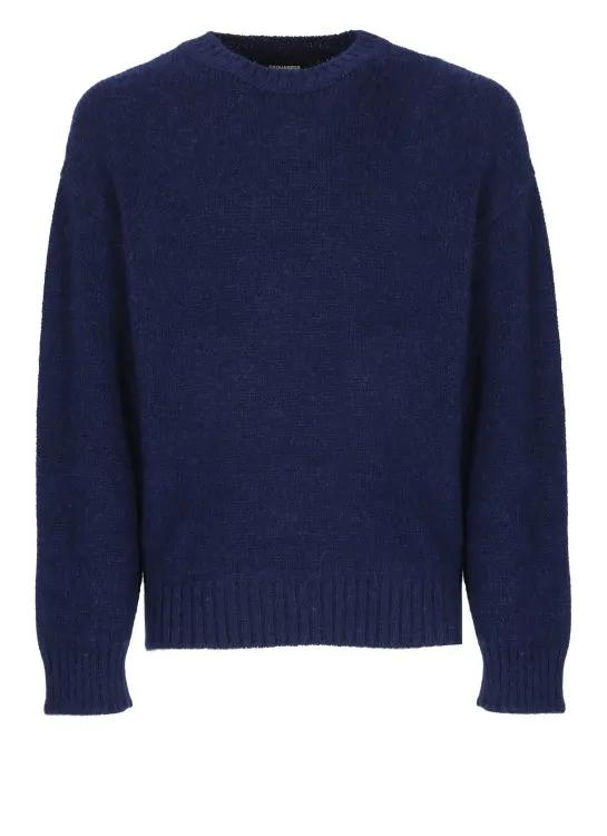 Dsquared2 - Alpaca Sweater - Größe M - blau