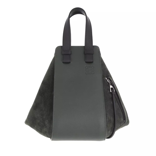 Loewe Small Hammock Bag Leather Vintage Khaki/Black Tote