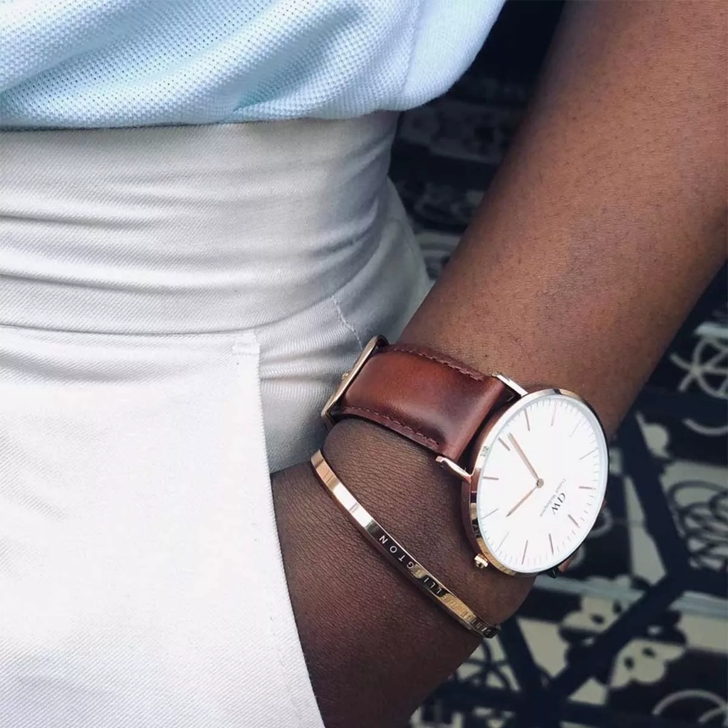 Daniel Wellington Classic St Mawes 36 mm Brown | Quarz-Uhr 
