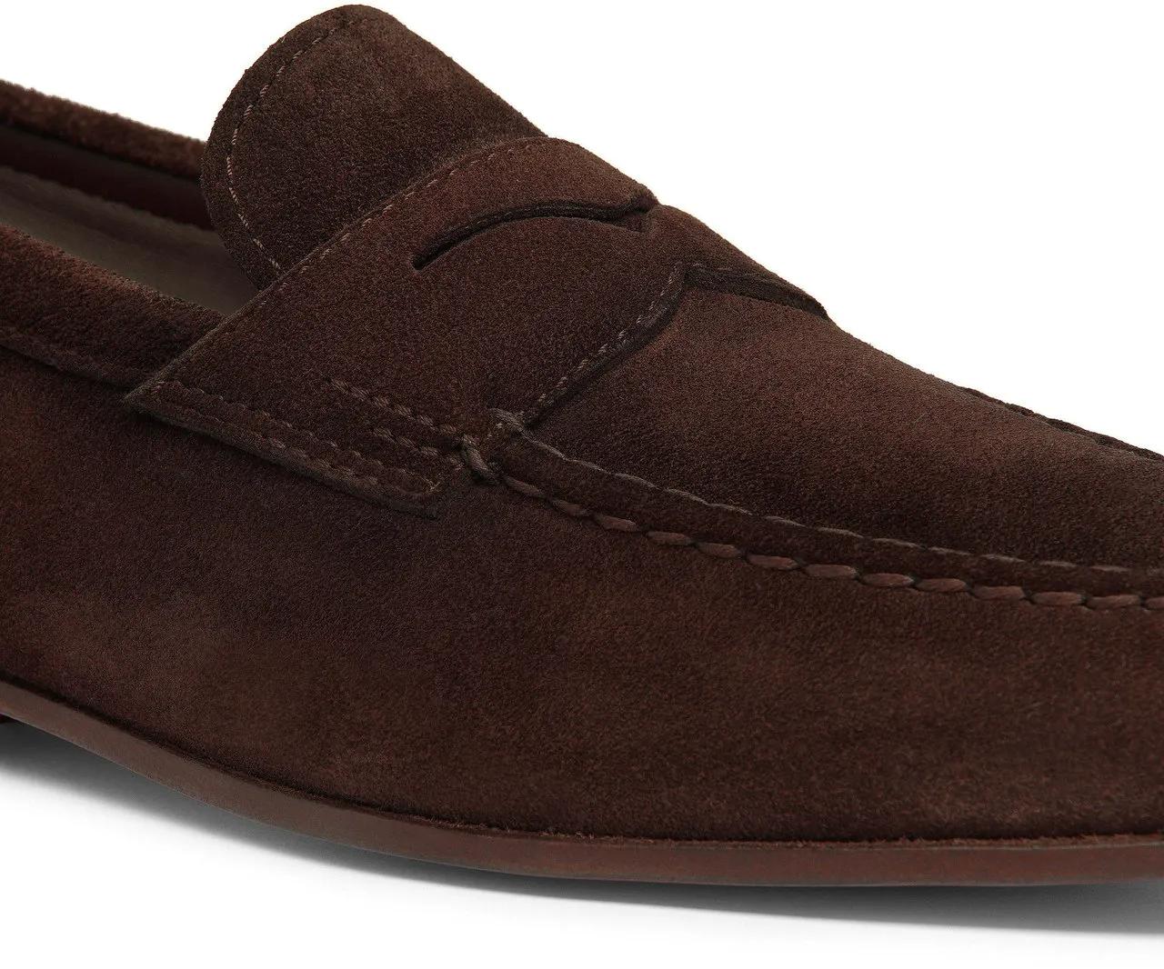 Thumbnail - Santoni Loafer - Men?s suede penny loafer - Gr. 9 - in Weiß - für Damen