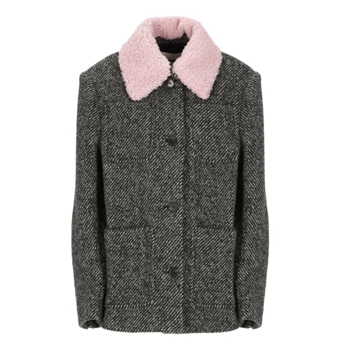 MSGM Wool Coat Grey 