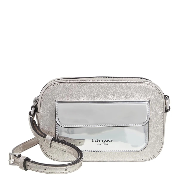 Kate Spade New York Ava Pebbled And Metallic Leather Crossbody silver multi Crossbody Bag