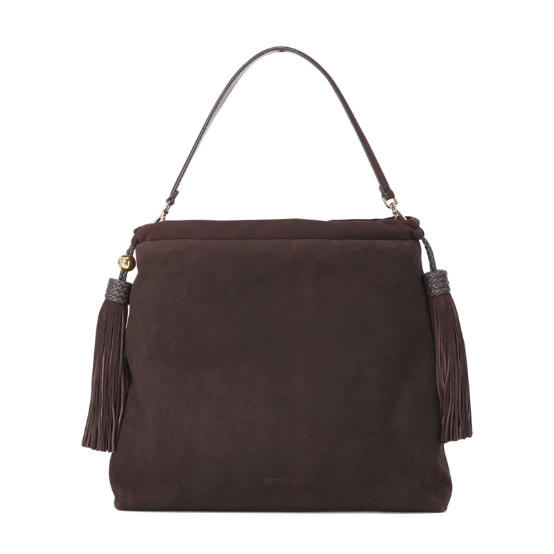 Etro Sac à bandoulière Tasche Kalispera aus Veloursleder braun(Image 2)